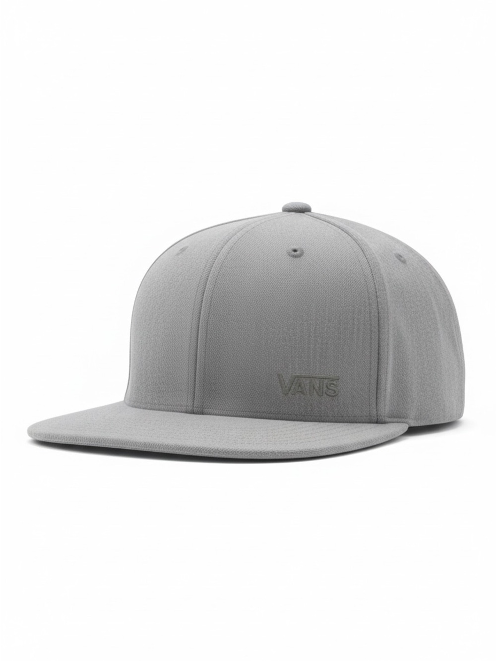 Vans Light Grey Flat-Brim Snapback Hat
